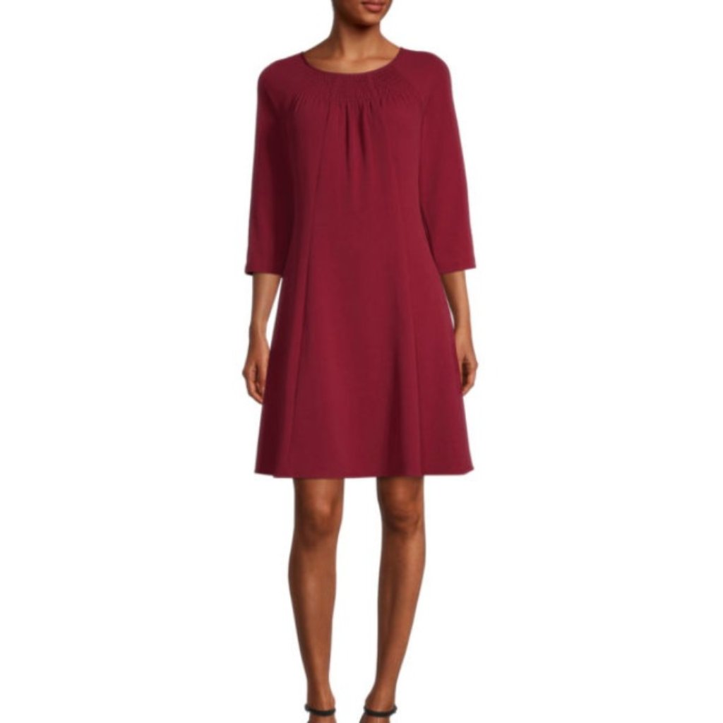 Danny & Nicole 3/4 Sleeve Swing Dress Size 4